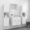 Conjunto de muebles de baño aglomerado blanco 1