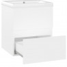 Mueble con lavabo aglomerado blanco brillante 5