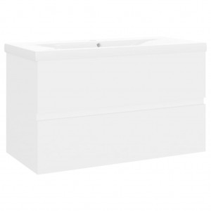 Mueble con lavabo aglomerado blanco H