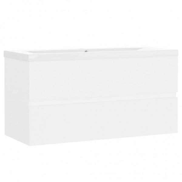 Mueble con lavabo blanco brillante aglomerado M 2