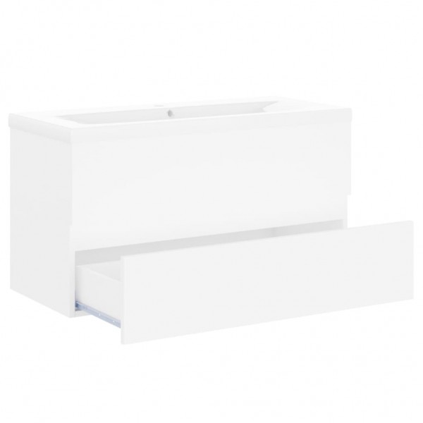 Mueble con lavabo blanco brillante aglomerado M 5