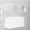 Mueble con lavabo aglomerado blanco 3