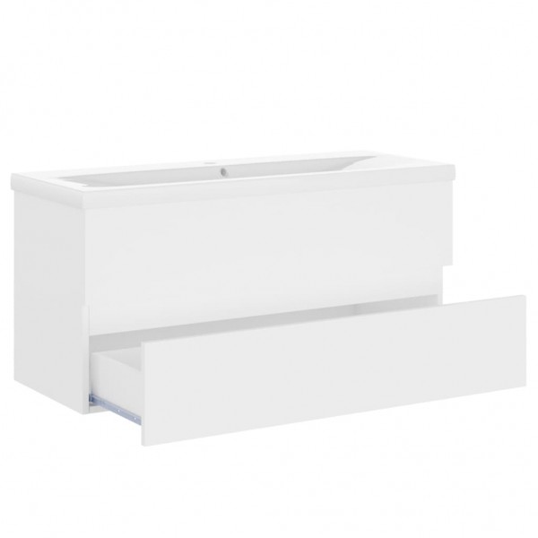 Mueble con lavabo aglomerado blanco M 5