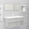 Mueble con lavabo madera de ingeniería gris hormigón 3