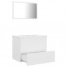 Conjunto de muebles de baño madera contrachapada blanco 5