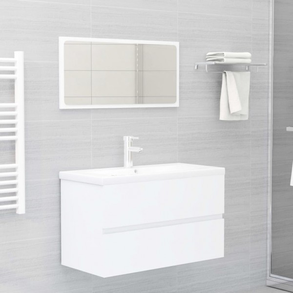 Mueble con lavabo aglomerado blanco M 3