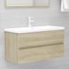 Mueble con lavabo aglomerado roble Sonoma 1