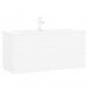 Mueble con lavabo aglomerado blanco 2