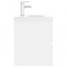 Mueble con lavabo aglomerado blanco 5