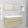 Mueble con lavabo madera de ingeniería roble Sonoma 3