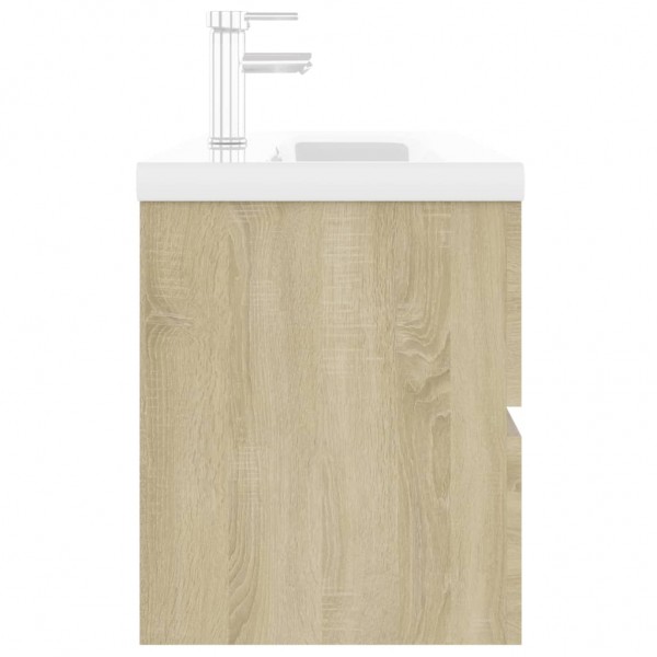 Mueble con lavabo madera de ingeniería roble Sonoma M 5