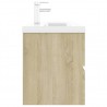 Mueble con lavabo madera de ingeniería roble Sonoma 5