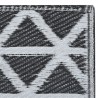 Alfombra de exterior PP negro 80x150 cm 4