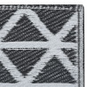 Alfombra de exterior PP negro 190x290 cm 4