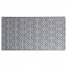 Alfombra de exterior PP blanco y negro 80x150 cm 3