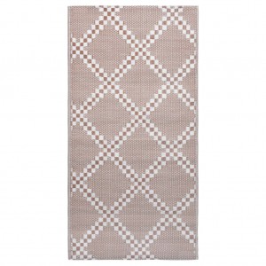 Alfombra de exterior PP marrón 160x230 cm H