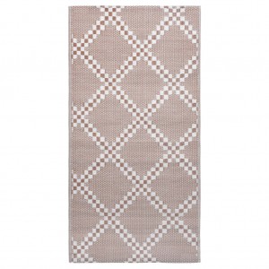 Alfombra de exterior PP marrón 190x290 cm H