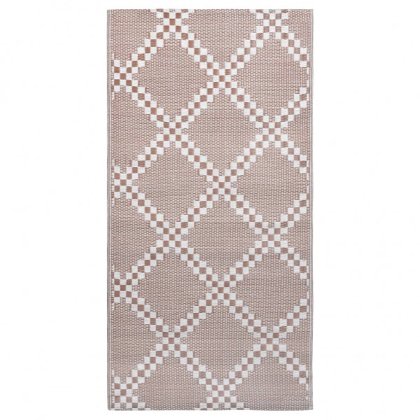 Tapete de exterior 190x290 cm ARAKIL PP castanho M 2