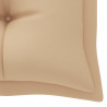 Cojines de banco de jardín 2 uds tela Oxford beige 180x50x7 cm 5