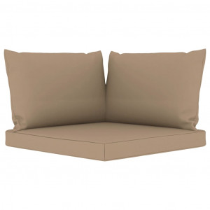 Almofadões de paletes 3 pcs tecido oxford cinza-acastanhado H