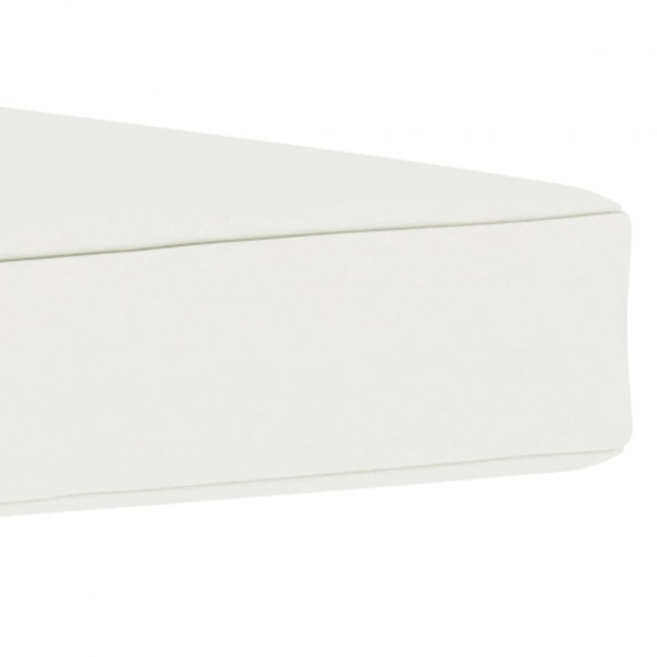 Almofadão para sofá de paletes 60x60x6 cm tecido cor creme M 4