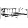 Sofá-cama 90x200 cm metal preto 5