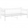 Estructura de sofá cama de metal blanco 90x200 cm 5