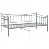 Estructura de sofá cama de metal gris 90x200 cm 5