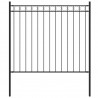 Cerca de jardim 1.7x0.8 m aço preto 1