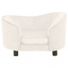 Sofá para cães 69x49x40 cm pelúcia cor creme 3