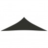 Toldo de vela triangular de tela oxford antracita 3.5x3.5x4.9 m 3