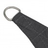 Toldo de vela triangular de tela oxford antracita 3.5x3.5x4.9 m 4