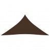 Toldo de vela triangular tela oxford marrón 4.5x4.5x4.5 m 3