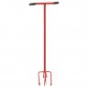Cultivador de jardim aço vermelho 1