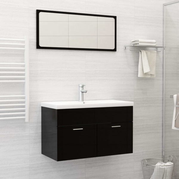 Lavabo empotrado con grifo cerámica blanco 81x39x18 cm M 2