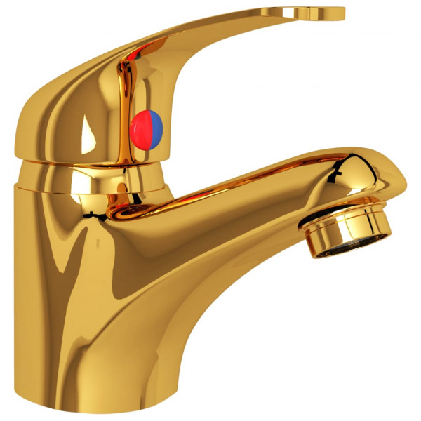 Grifo mezclador de lavabo dorado 13x10 cm M 3