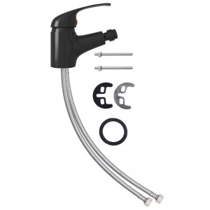 Grifo mezclador de bidé negro 13x12 cm H