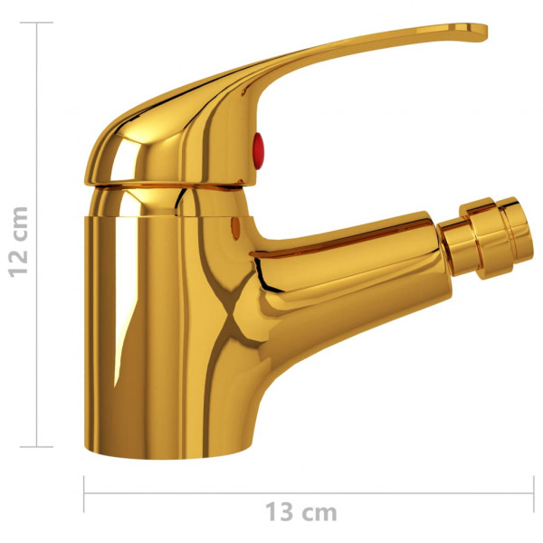 Grifo mezclador de bidé dorado 13x12 cm M 5