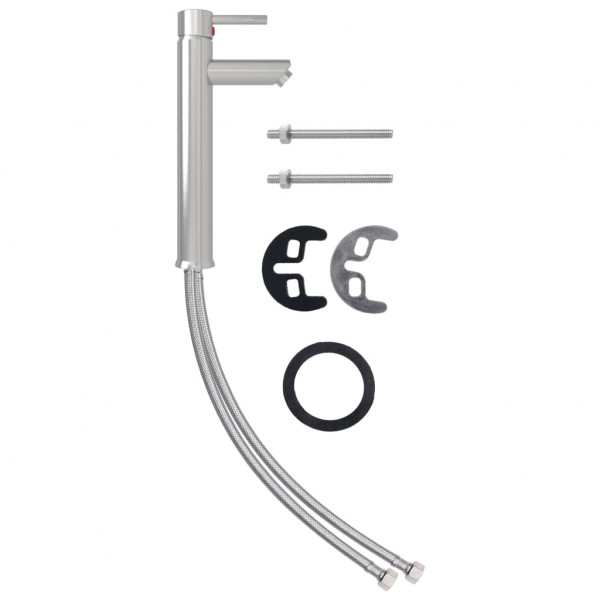 Torneira misturadora para casa de banho 12x30 cm prata M 2