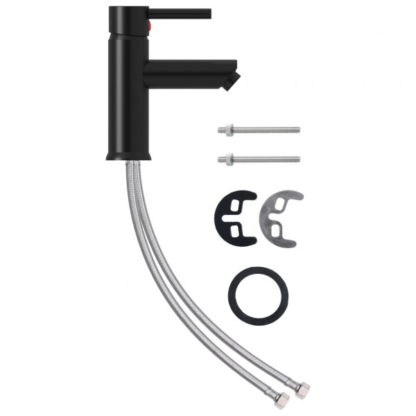 Grifo para lavabo de baño acabado negro 130x176 mm M 2