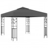 Gazebo com cordões de luzes LED 3x3 m antracite 2