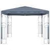 Gazebo com cordões de luzes LED 300x300 cm antracite 3