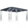 Gazebo com cordões de luzes LED 400x300 cm antracite 1