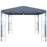 Gazebo com cordões de luzes LED 400x300 cm antracite 4