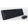 TECLADO + MOUSE LOGITECH MK220 SEM FIO PRETO 2