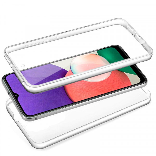 Funda COOL Silicona 3D para Samsung A226 Galaxy A22 5G (Transparente Frontal + Trasera) M 2