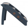 Escada para cães dobrável com 4 degraus cinzento-escuro 4
