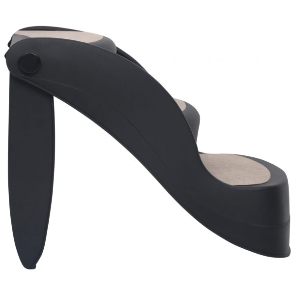 Escalera para perros plegable de 3 peldaños negra M 4