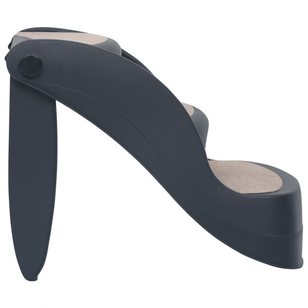 Escalera para perros plegable de 3 peldaños gris oscuro M 4