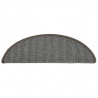 Tapete/carpete para degraus 15 pcs 56x17x3 cm cinzento 5